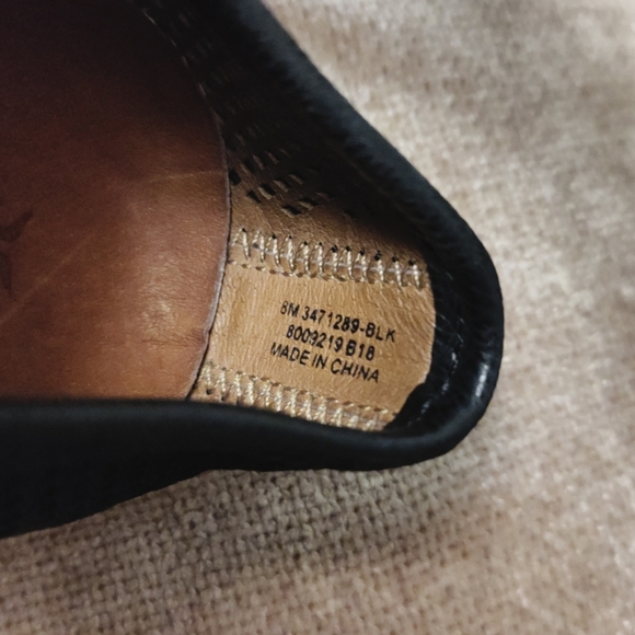 Frye Black Camille Leather Perforated Slip On Shoe, Size 8 - Picture 9 of 15